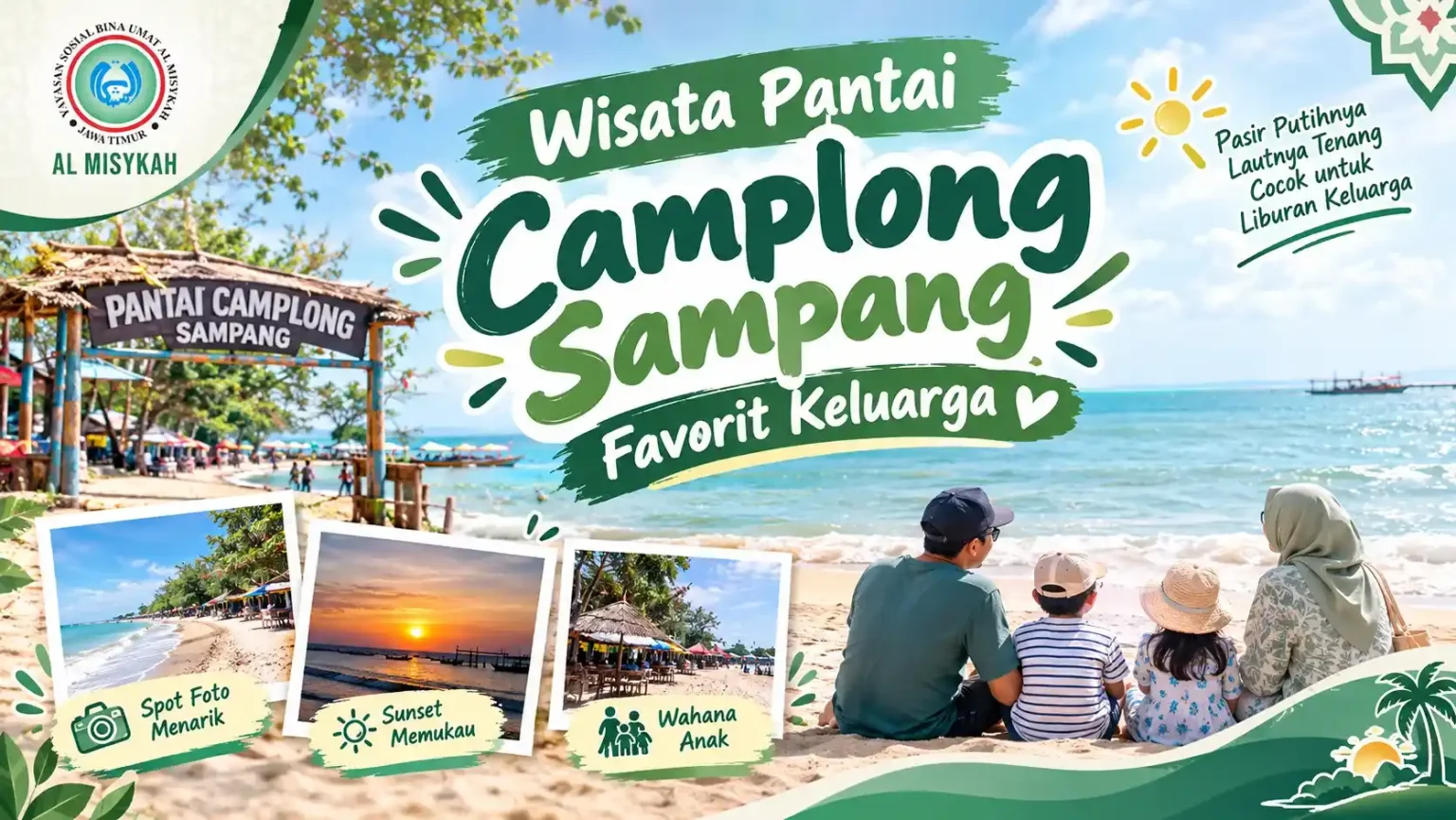 Poster Wisata Pantai Camplong Sampang